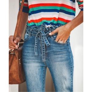 Rumor Has It Paper Bag Waist Skinnies